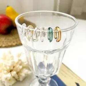 투명이어커프 아크릴 귀찌 여성 악세사리 패션 유니크