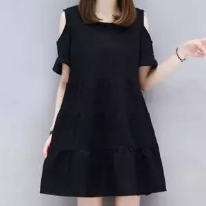 여자 원피스 오프 숄더 셔링 어깨트임 보트넥 (HSJ-WCA138E)