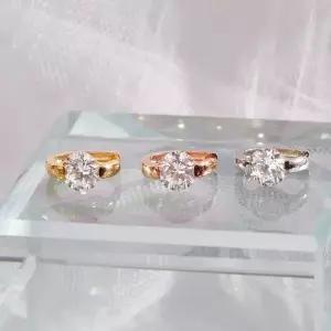 시후주얼리 시뮬럿다이아 빅포인트 링귀걸이 EC156E 웨딩귀걸이