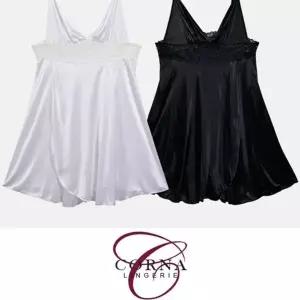 럭셔리 스타일 레이스 자수 여성용 롱 끈 슬립 이너룩 (HSJ-WD6D17A)