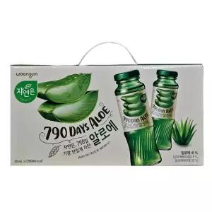웅진 자연은 알로에 주스 선물 세트 180ml 12병