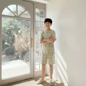 주니어냉감상하세트 남 그린체크애니멀