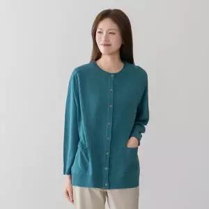 엄마옷 마담4060 린넨라운드가디건 -QCA2604002-