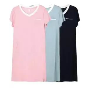 키밍 홈웨어 파자마원피스 면원피스 잠옷 롱원피스 (HSJ-W652FFD)