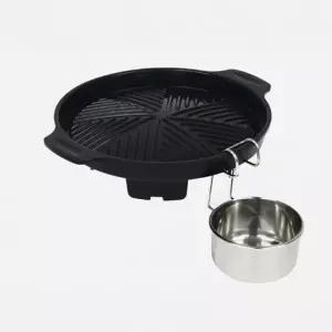 캠핑 구이팬 1인용 미니 삼겹살 불판 기름받이 포함