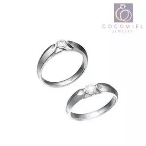 학생커플링 비비에 커플 우정 연인 약속 여자친구선물 쌍가락지 순은 실버 반지 CR-11