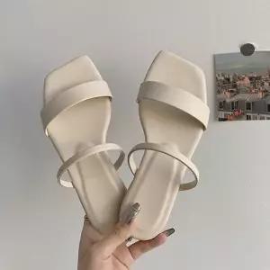 미니멀 2컬러 여성 투라인 네추럴 슬리퍼 SL-200