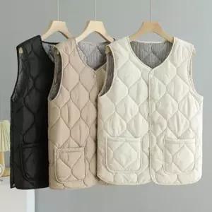 [SBD] 패딩 여성 조끼 경량 v넥 다이아 퀄팅 경량