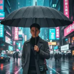 고급 방수 자동장우산 튼튼한 남성용 대형우산