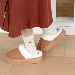 겨울 방한 레인메이트 털 통굽 슬리퍼 실내화