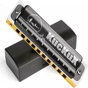 키의 디아토닉 하모니카 블루스 마우스 오르간 10홀 20톤 인광 청동 리드 ABS 콤보 이지클린 커버 하프