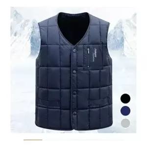 남성 앞포켓 다운면 패딩 경량 겨울 방풍 기모 조끼