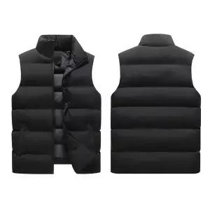 남자패딩조끼 웰론베스트 기본핏 겨울 하이넥 디자인