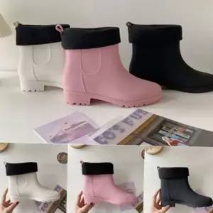 첼시 여성 장화 레인 여성 숏 장화 방수 겨울