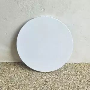 미술용 무지 백색 아트 캔버스 원형 25CM