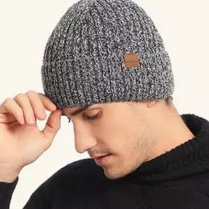 기모 겨울 방한 비니 패션 남성용 니트 모자 남녀공용 아웃도어