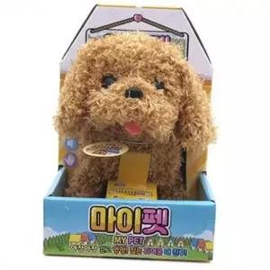 귀여운 강아지 작동 인형 걷는 멍멍 강아지 인형 교육용 장난감