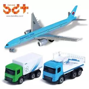 ( )반디 에어포트 3종 세트 1개 비행기 여객기 공항 자동차 장난감 놀이 모형 어린이날 크리스마스 선물