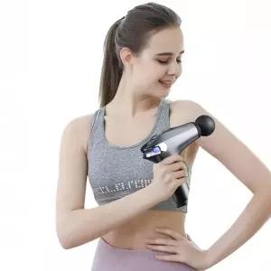 ( )연장형 손잡이 근육 이완 해머형 딥 파워 마사지건 저소음 4가지 마사지 헤드 안마기 어버이날 선물