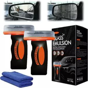 자동차용 유리 유막 제거제 2종 에멀젼 클리너 롤온 컴파운드와 클리닝 보드 및 얼룩 안전 운전을 위한