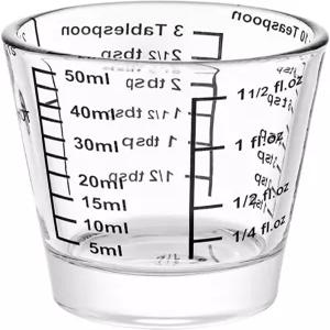 애커스 미니 측정 무거운 유리 32 증분 다목적 액체 및 건조 샷 블랙 싱글