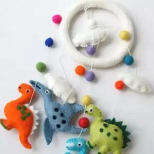 펠트 드리밍 모빌 유아용 아기침대 장난감 핸드메이드