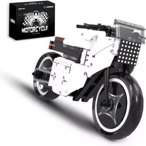 MJDDJA 8 미래형 오토바이 조립 세트 전시용 킥스탠드 수집용 자전거 디스플레이 모델 키트 생일에 를 위한
