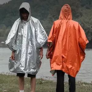 ( )캠핑 야영 비상용 체온유지 응급 우비 비옷