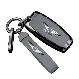 제네시스 키홀더 키체인 GV80 액세사리 레드(4버튼) 볼케이노 G80 선물 키커버