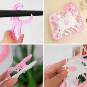 [SBD] 빨래줄 걸이 클립 양말 속옷 공간 빨래걸이 베란다 넓은 활용 집게 건조대