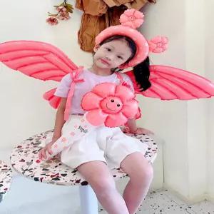 데이지 해바라기 스마일 풍선 캐릭터 생일 촬영 소품