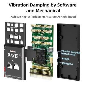 Radiolink PIX6 오픈 소스 비행 컨트롤러 FC 버저 전원 모듈 안전 스위치 RC 드론 쿼드콥터 2-8축 멀티로터