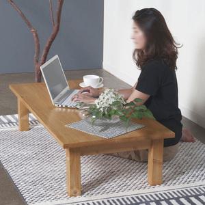 내추럴 원목 좌식책상 거실테이블 밥상 공부상 화장대 국내생산
