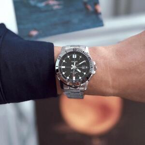 CASIO 카시오 다이버룩 메탈 남성시계 블랙