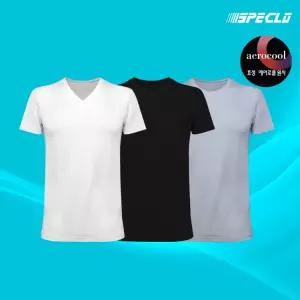 기능성 에어로쿨 남녀공용 무지 반팔티 3종세트