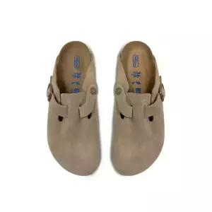 버켄스탁 보스턴 BS 슬리퍼 타우페 네로우핏 좁은발볼 0560773