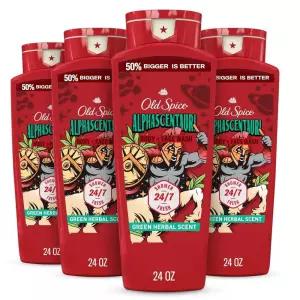 올드 스파이스 클렌징 바디워시(남성용 3X Defense)   24온스 (4팩)