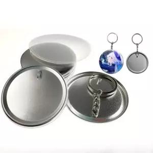 58MM 메탈 원형 핀버튼 키링 DIY 뱃지제작 100개입