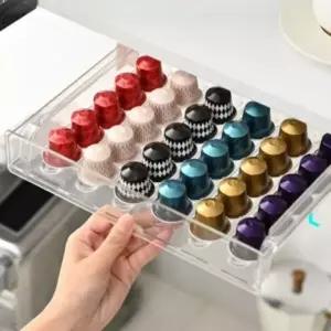 커피 캡슐 보관함 30구 투명 디스펜서 홀더 정리함