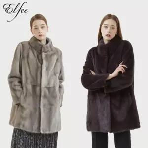 [롯데백화점]진도모피 유색 밍크 휘메일 코트(E6W1EC05_)