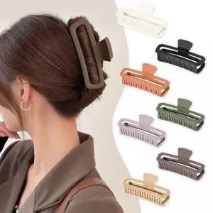 무광 매트 둥근 스퀘어 집게핀 13cm 리본집게핀 헤어집게핀 왕리본집게핀 반머리집게핀