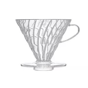 하리오 V60 커피 드리퍼 웨이브 투명 (VD-03T) 5-6인용