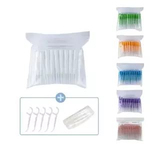 치간칫솔 i형 L형 50개입 + 치실 5P + 휴대용케이스