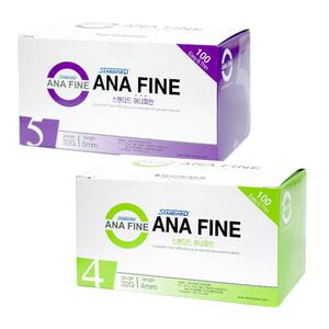 아나파인 인슐린 펜니들 32G 4mm 5mm(100개) 주사바늘 멸균주사침