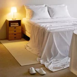 바운티풀 호텔침구 플랫시트 초광폭 40수 면혼방 침대 매트리스커버 S/SS/Q/K/LK