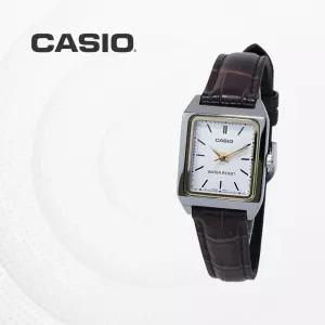 카시오 CASIO 여성 가죽밴드 LTP-V007L-7E2 클래식 김혜수시계 캐쥬얼시계 V007L LTP-V007L-7E2