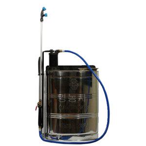 영농사 스텐 농약 분무기 17L 배부식 농약통 압축 수동 살포기 방역 소독 농사용