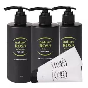 네이처로사 올인원 남성화장품 미백 주름개선 대용량300ml 3개+ 휴대용 50ml 2개 기능성 화장품