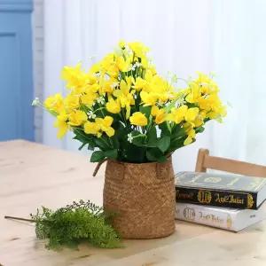 인테리어 고급 조화 성묘 산소 꽃 장식 부케 꽃다발 후리지아