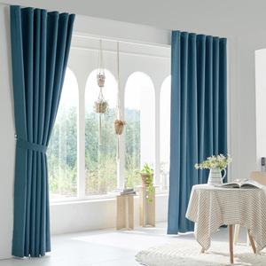 비츠 민자핀형 3중직 원톤 레일 암막커튼 거실 안방 침실 커텐